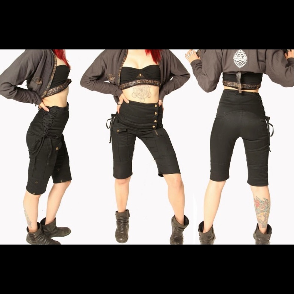 Rabbit and Empee high waisted shorts